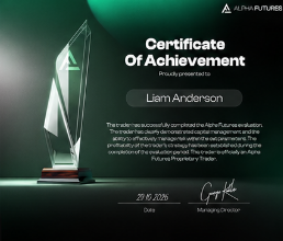 Alpha Futures Certificate of Achievement — Liam Anderson