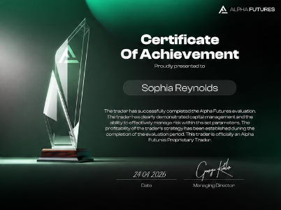Alpha Futures Certificate of Achievement — Sophia Reynolds